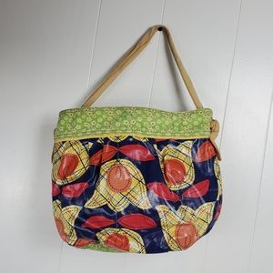 Fossil  floral coated leather muticolor purse